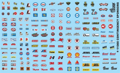 Contingency Sponsors Gofer Decals (1/25 or 1/24)