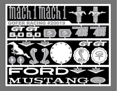 Photo-Etch Ford Mustang Detailing Parts