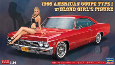 1966 "really a 1965" Chevy Impala Coupe with Blond Girl Figure (1/24) (fs)