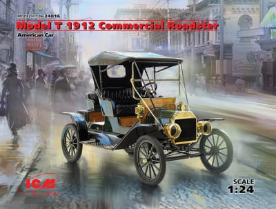 American Model T 1912 Commercial Roadster Car (1/24) (fs)