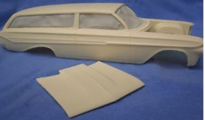 1961 Chevy Impala 2 Door Wagon (1/25) (Resin Body & Hood Only)