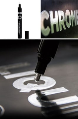 4mm "Wide" Tip Liquid Chrome Mirror Effect Marker