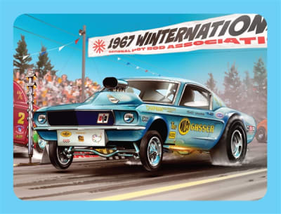 Ohio George Malco Gasser Mustang Tin Packaging