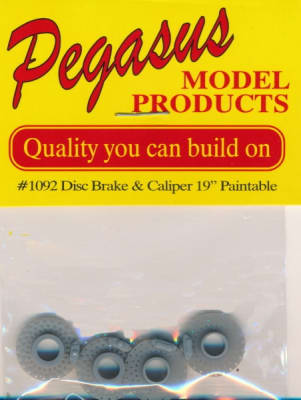 Disc Brakes with Calipers 19"  (Unpainted) (Set of 4) (1/25)