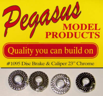 Disc Brakes with Calipers 23" (Chrome Plated) (Set of 4) (1/25)