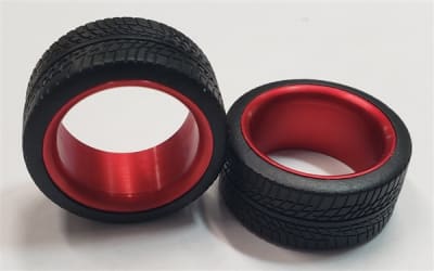 23" Polished Red Aluminum Sleeves