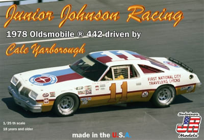 Junior Johnson Racing  "First National City Travelers Checks" 1978 Oldsmobile 442 #11 driven by Cale Yarborough (1/25) (fs)