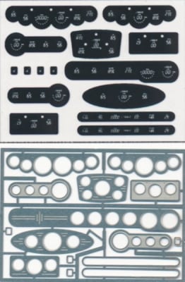 Street Rod Gauge Panels Digital Style 1/24 & 1/25
