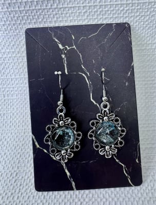 handmade-silver-light-blue-python-skin-earrings