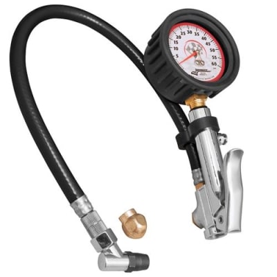 Longacre Racing Deluxe Quick Fill Air Gauge 60psi