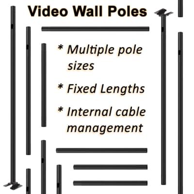 Video Wall Poles, Cut to Fit by Atdec