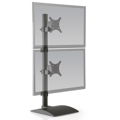 Dual Vertical Monitor Stand for Large and Curved Displays
