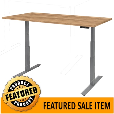 Electric Height Adjustable Desk, Two Desktop Sizes