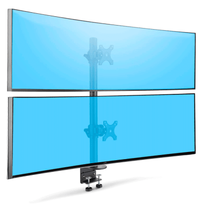 Dual Vertical Curved Monitor Mount