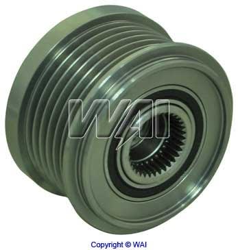 24-82275 6-Groove Clutch Pulley for Denso IR/IF Alternators on Volvo Applications (Lester 13845)