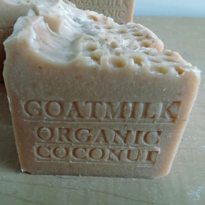 Fresh Goat and Coconut Milk Soap all Natural, Handmade with Honey And Oatmeal Soap Bar Gentle Exfoliate