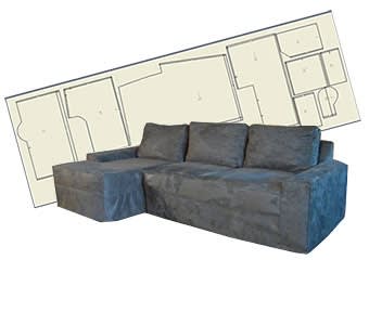 Sectional Slipcovers and Slipcover Patterns WIth Cushions