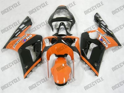 Kawasaki ZX6R Orange/Black Monster-ous Fairings