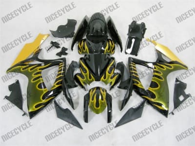 Yellow Blaze Suzuki GSX-R 600 750 Fairings