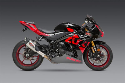 Yoshimura GSX-R1000 17-24 AT2 Stainless Slip-On Exhaust, w/ Stainless Muffler