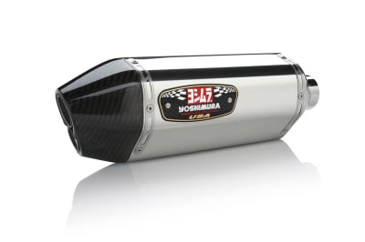 Yoshimura Suzuki GSX-R750 (11-24) R-77D Stainless Slip-On Exhaust, w/ Stainless Muffler