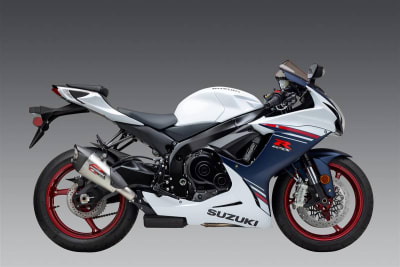 Yoshimura Suzuki GSX-R750 (11-24) AT2 Stainless Slip-On Exhaust, w/ Stainless Muffler