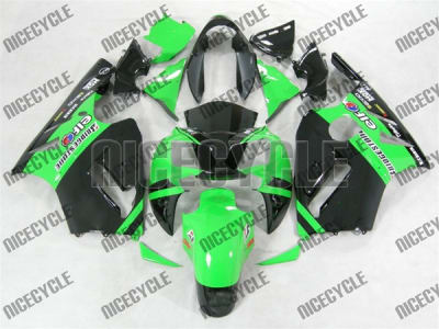 Kawasaki ZX12R Green/Black Monster-ous Fairings