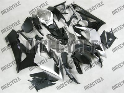 Suzuki GSX-R 1000 Silver/Black Fairings