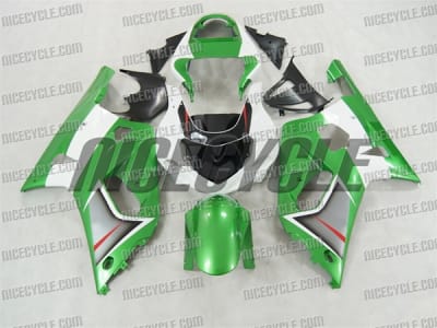 Green/White Suzuki GSX-R 600 750 Fairings