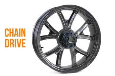 BST Chain Drive Torque TEK 17 x 6.0 Rear Wheel - Harley-Davidson Touring Models (09-24)