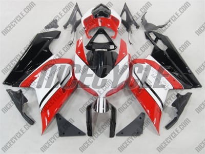 Race Red/White Ducati 1198 1098 848 Evo Fairings