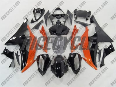 Yamaha YZF-R6 Orange/Black Fairings