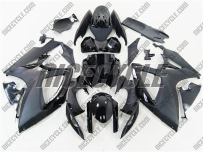 Satin/Gloss Black Suzuki GSX-R 600 750 Fairings