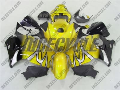 Yellow Tribal Fade Suzuki GSX-R 1300 Hayabusa Fairings