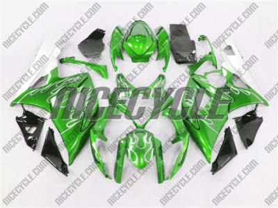 Suzuki GSX-R 1000 Metallic Green Fire Fairings
