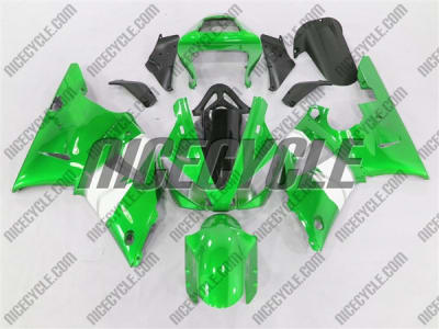 Yamaha YZF-R1 Metallic Green/White Fairings