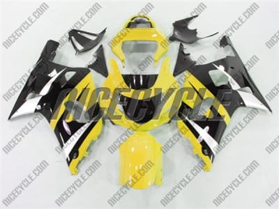 Yellow/Black Suzuki GSX-R 600 750 Fairings