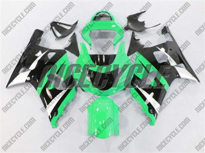 Mint/Black Suzuki GSX-R 600 750 Fairings