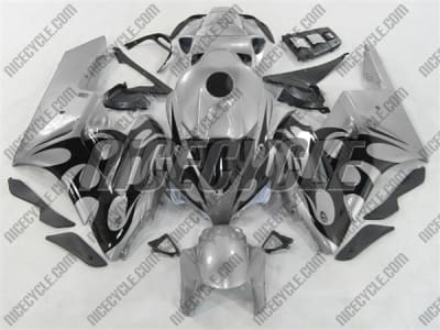Honda CBR 1000RR Silver/Black Tribal Fairings