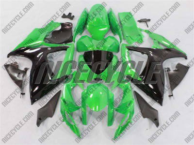 Metallic Green Suzuki GSX-R 600 750 Fairings