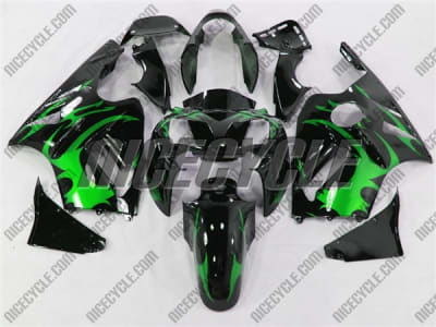 Kawasaki ZX12R Tribal Green Fairings