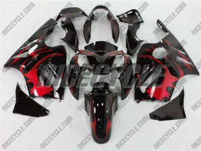 Kawasaki ZX12R Tribal Red Fairings