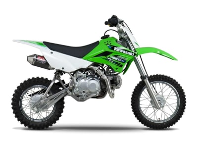 Yoshimura Kawasaki KLX110L (02-24) RS-2 Stainless Full Exhaust, w/ Carbon Fiber Muffler