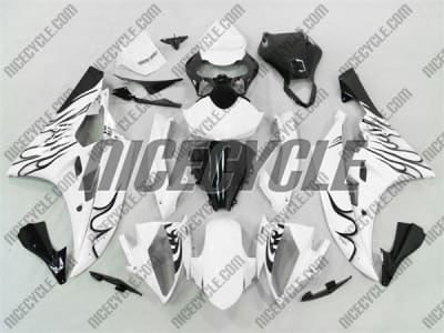 Yamaha YZF-R6 White Flame Fairings