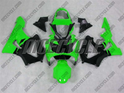 Green/Black Honda CBR929RR Motorcycle Fairings