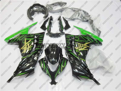 Kawasaki Ninja 300 Fire Green Fairings