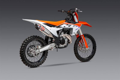 Yoshimura KTM 450 (23-24) RS-12 Stainless Slip-On Exhaust, w/ Aluminum Muffler