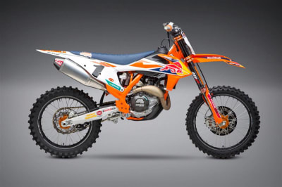 Yoshimura KTM 450 SX-F (18-20) RS-4 Stainless Slip-On Exhaust, w/ Aluminum Muffler