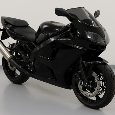 Black Mica Kawasaki ZX6R Fairing