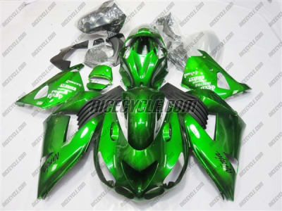Candy Green Kawasaki ZX14R Fairings
